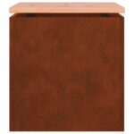 vidaXL Záhradná lavička Hrdzavý 40 x 40 x 43 cm – Obrázok 9