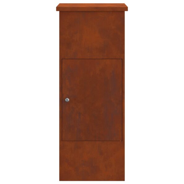 vidaXL Schránka na balíky Hrdzavý 44.5 x 29 x 110.5 cm – Obrázok 4