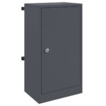 vidaXL poštová schránka s úložiskom Antracit 30 x 20 x 55 cm Oceľ – Obrázok 2