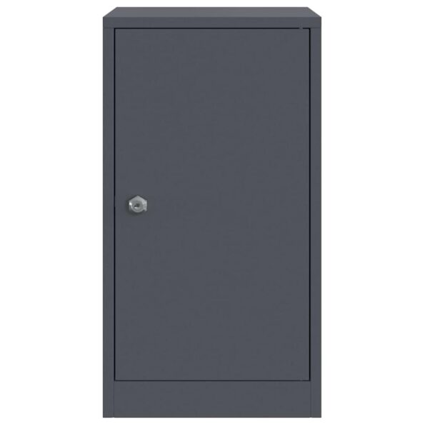 vidaXL poštová schránka s úložiskom Antracit 30 x 20 x 55 cm Oceľ – Obrázok 5