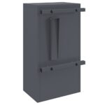 vidaXL poštová schránka s úložiskom Antracit 30 x 20 x 55 cm Oceľ – Obrázok 7