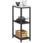 vidaXL Kuchynská úložná polica Antracitová 60 x 50 x 92 cm Oceľ – Obrázok 3