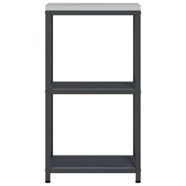 vidaXL Kuchynská úložná polica Antracitová 60 x 50 x 92 cm Oceľ – Obrázok 7