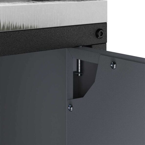 vidaXL Kuchynská úložná skriňa Antracitová 60 x 50 x 92 cm Oceľ – Obrázok 10