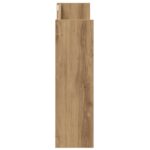 vidaXL Nástenné botníky s poličkou Iný s úložiskom 2 pcs dub artisan 60 x 18 x 60 cm – Obrázok 7