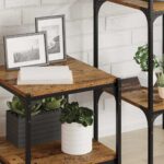 vidaXL Polica na knihy 4 pcs Hnedá 40 x 40 x 1,5 cm Kompozitné drevo – Obrázok 4