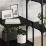 vidaXL Polica na knihy 4 pcs Čierny 40 x 40 x 1,5 cm Kompozitné drevo – Obrázok 4
