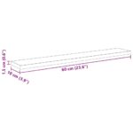 vidaXL Polica na knihy 4 pcs Čierny 60 x 10 x 1,5 cm Kompozitné drevo – Obrázok 11