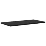 vidaXL Polica na knihy 4 pcs Čierna 60 x 30 x 1,5 cm Kompozitné drevo – Obrázok 5