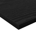 vidaXL Polica na knihy 4 pcs Čierna 60 x 30 x 1,5 cm Kompozitné drevo – Obrázok 8