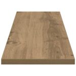 vidaXL Polica na knihy 4 pcs Hnedá 80 x 20 x 1,5 cm Kompozitné drevo – Obrázok 7