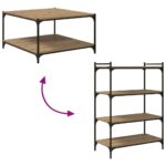 vidaXL Polica na knihy 4 pcs Hnedá 80 x 40 x 1,5 cm Kompozitné drevo – Obrázok 10