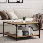 vidaXL Polica na knihy 4 pcs Hnedá 80 x 40 x 1,5 cm Kompozitné drevo – Obrázok 3
