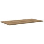 vidaXL Polica na knihy 4 pcs Hnedá 80 x 40 x 1,5 cm Kompozitné drevo – Obrázok 5
