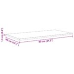 vidaXL Polica na knihy 4 pcs Čierna 80 x 40 x 1,5 cm Kompozitné drevo – Obrázok 13
