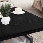 vidaXL Polica na knihy 4 pcs Čierna 80 x 40 x 1,5 cm Kompozitné drevo – Obrázok 4