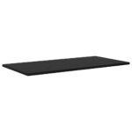 vidaXL Polica na knihy 4 pcs Čierna 80 x 40 x 1,5 cm Kompozitné drevo – Obrázok 5