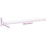 vidaXL Polica na knihy 4 pcs Hnedá 100 x 10 x 1,5 cm Kompozitné drevo – Obrázok 11