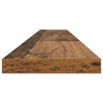 vidaXL Polica na knihy 4 pcs Hnedá 100 x 10 x 1,5 cm Kompozitné drevo – Obrázok 7