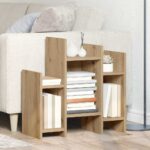 vidaXL Bočná skrinka dub artisan 60 x 26 x 60 cm Kompozitné drevo