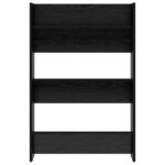 vidaXL Nástenné botníky Čierny dub 60 x 18 x 60 cm Kompozitné drevo – Obrázok 5