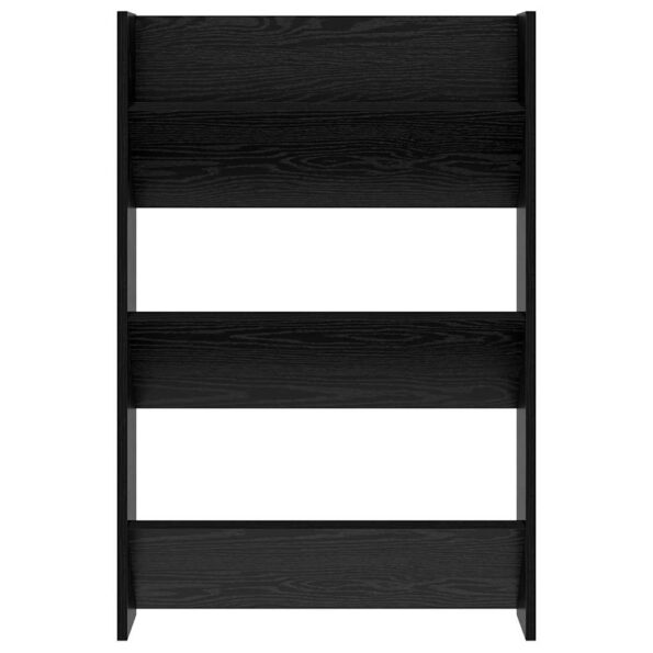 vidaXL Nástenné botníky Čierny dub 60 x 18 x 60 cm Kompozitné drevo – Obrázok 5