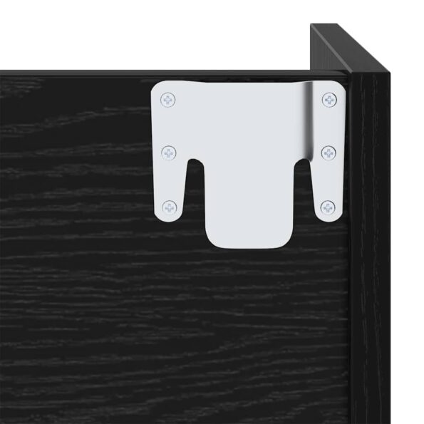 vidaXL Nástenné botníky Čierny dub 60 x 18 x 60 cm Kompozitné drevo – Obrázok 8