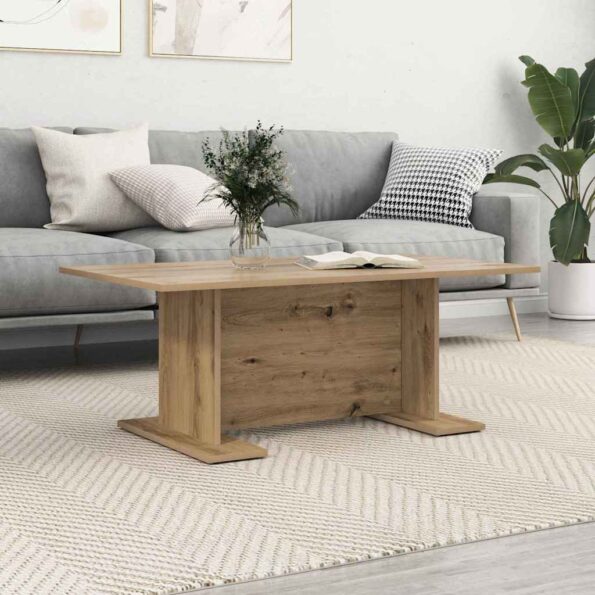 vidaXL Konferenčný stolík dub artisan 103.5 x 60 x 40 cm – Obrázok 4