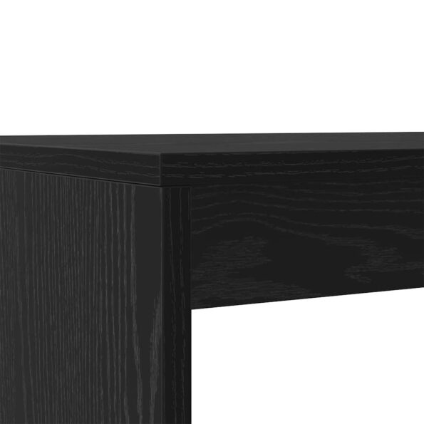 vidaXL Jedálenská súprava 2 pcs Čierny dub Kompozitné drevo – Obrázok 8