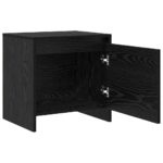vidaXL Nočný stolík Čierny dub 45 x 34 x 44.5 cm Kompozitné drevo – Obrázok 5