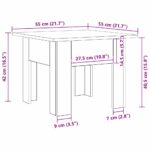 vidaXL Konferenčný stolík Remeselný dub 55 x 55 x 42 cm – Obrázok 10