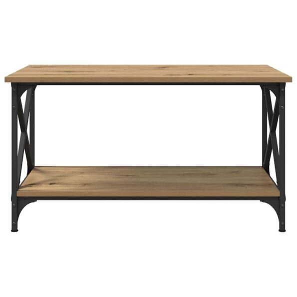 vidaXL Konferenčný stolík dub artisan 80 x 45 x 45.5 cm – Obrázok 5