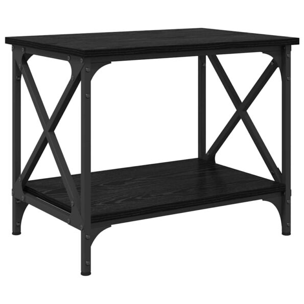 vidaXL Bočný stôl Čierny dub 55 x 38 x 45 cm Kompozitné drevo – Obrázok 2