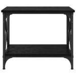 vidaXL Bočný stôl Čierny dub 55 x 38 x 45 cm Kompozitné drevo – Obrázok 5