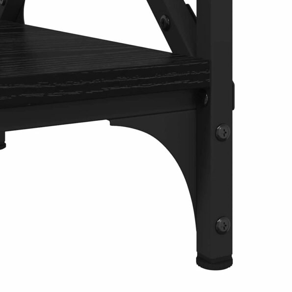 vidaXL Bočný stôl Čierny dub 55 x 38 x 45 cm Kompozitné drevo – Obrázok 8