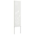 vidaXL Záhradná clona na súkromie Rezací Biela 32 x 140 cm – Obrázok 2