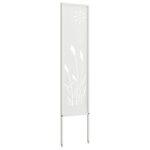 vidaXL Záhradná clona na súkromie Rezací Biela 32 x 140 cm – Obrázok 3