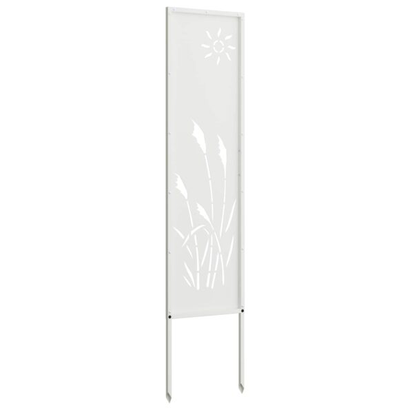 vidaXL Záhradná clona na súkromie Rezací Biela 32 x 140 cm – Obrázok 3