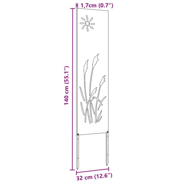vidaXL Záhradná clona na súkromie Rezací Biela 32 x 140 cm – Obrázok 6