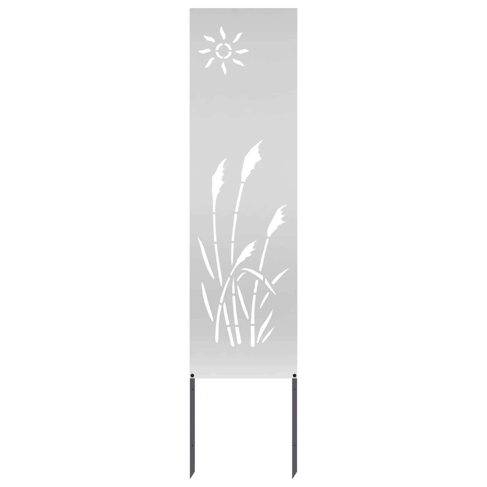 876208_1.jpg vidaXL Záhradná clona na súkromie Rezací Strieborná 32 x 140 cm – Obrázok 1
