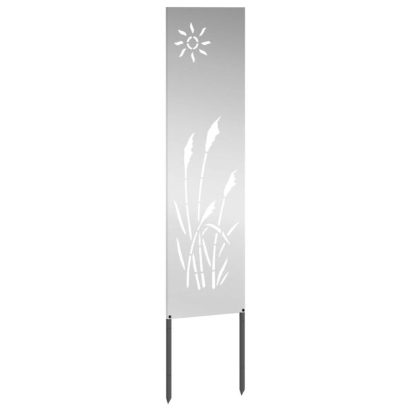 vidaXL Záhradná clona na súkromie Rezací Strieborná 32 x 140 cm – Obrázok 2