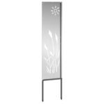 vidaXL Záhradná clona na súkromie Rezací Strieborná 32 x 140 cm – Obrázok 3