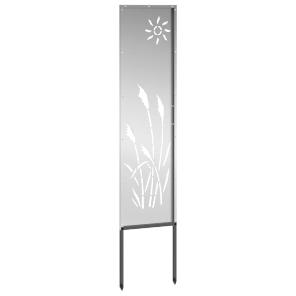 vidaXL Záhradná clona na súkromie Rezací Strieborná 32 x 140 cm – Obrázok 3