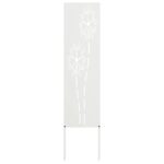 vidaXL Záhradná clona na súkromie Rezací Biela 32 x 140 cm – Obrázok 2