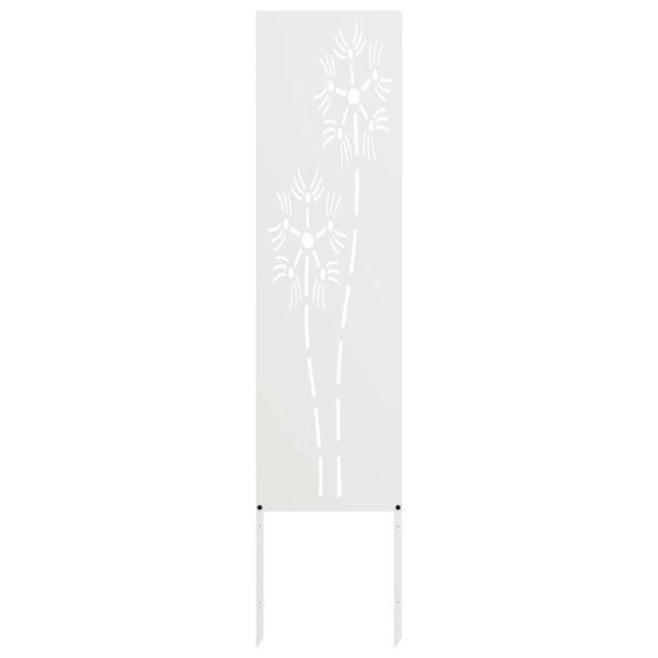 vidaXL Záhradná clona na súkromie Rezací Biela 32 x 140 cm – Obrázok 2