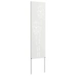 vidaXL Záhradná clona na súkromie Rezací Biela 32 x 140 cm – Obrázok 4