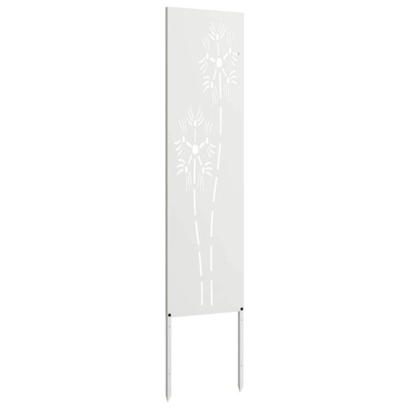 vidaXL Záhradná clona na súkromie Rezací Biela 32 x 140 cm – Obrázok 4