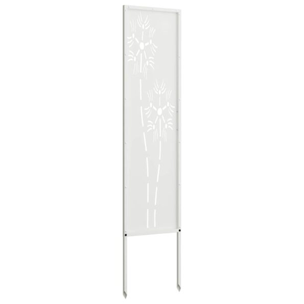 vidaXL Záhradná clona na súkromie Rezací Biela 32 x 140 cm – Obrázok 5