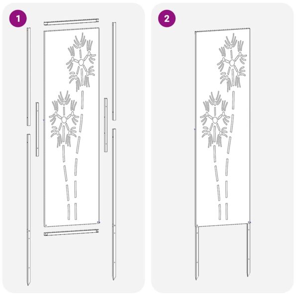 vidaXL Záhradná clona na súkromie Rezací Biela 32 x 140 cm – Obrázok 8
