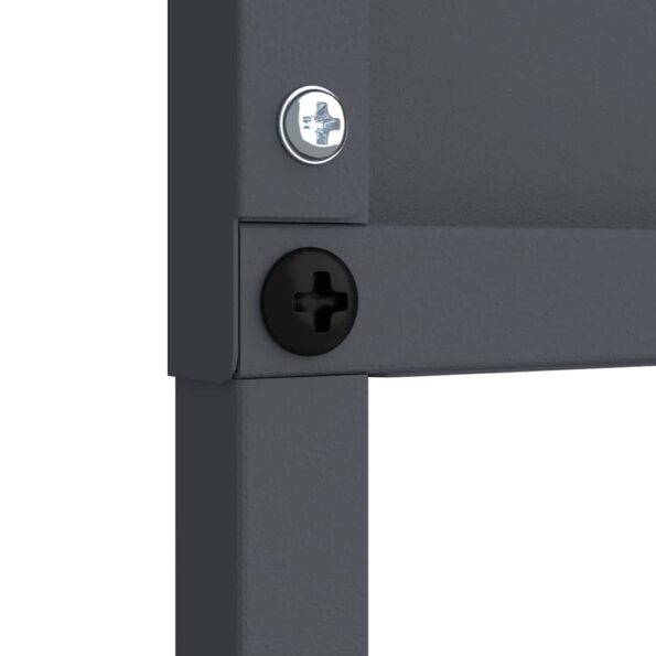 vidaXL Záhradná clona na súkromie Kvetinový Antracit 32 x 140 cm – Obrázok 6